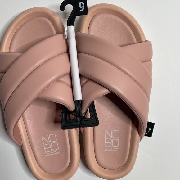 No Boundaries Shoes No Boundaries Womens Crossband Slide Sandals In